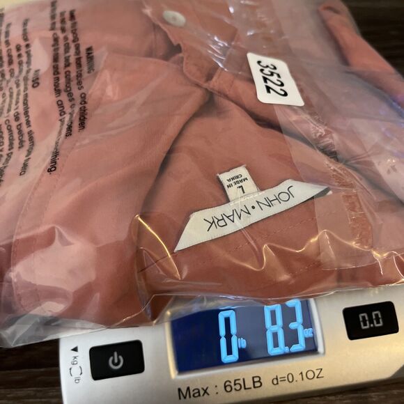 John mark Tunic Top Womens L Copper Long Sleeve Button Up Shirt Blouse Rayon - Picture 12 of 12